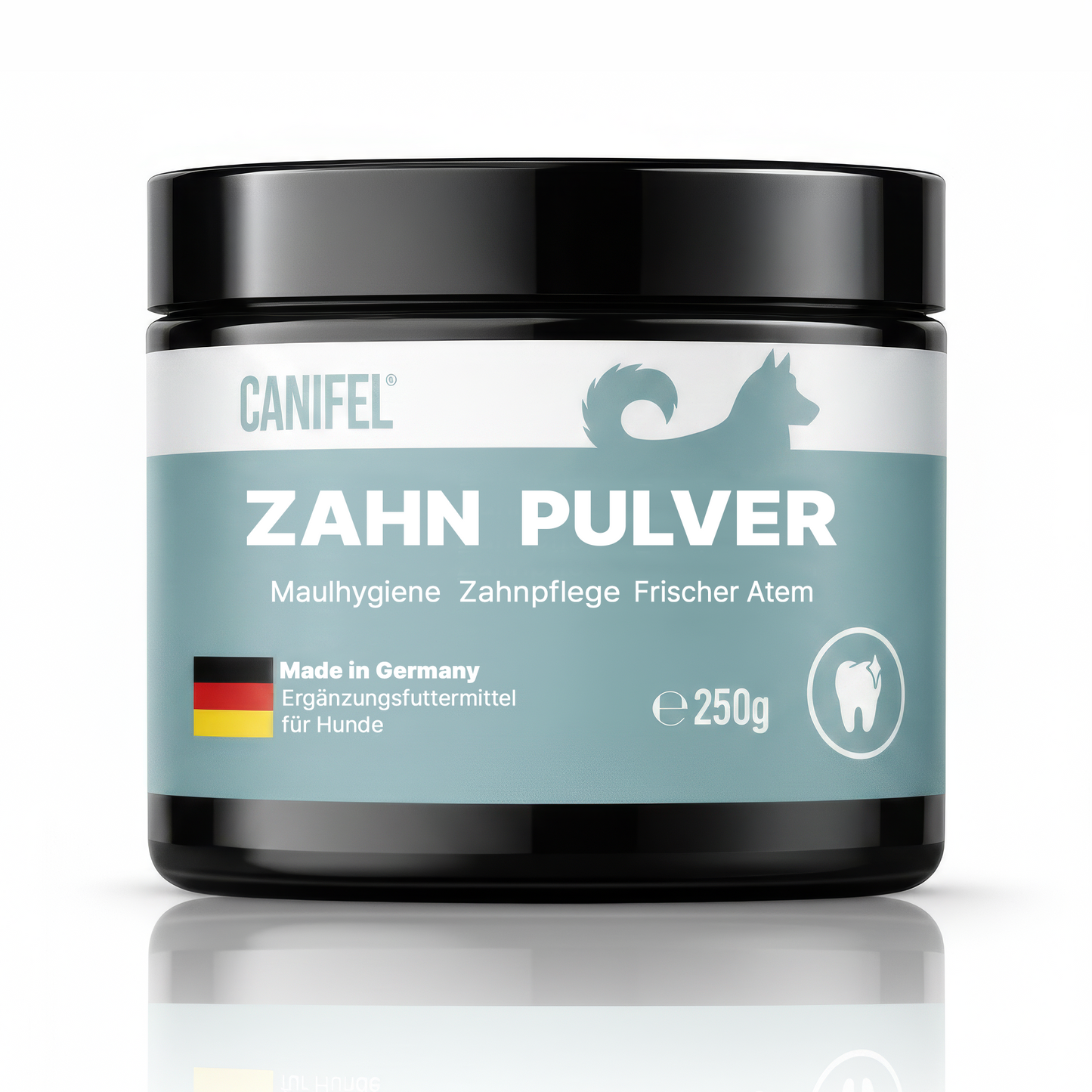 Zahnpflege Hund –Apotheker Rezeptur, Zahnpulver für Hunde mit Seealgenmehl (Ascophyllum nodosum) – Dental Pulver für Hunde für die tägliche Maulhygiene – Von Tierärzten & Apothekern entwickelt – Die ideale Ergänzung zur BARF-Ernährung